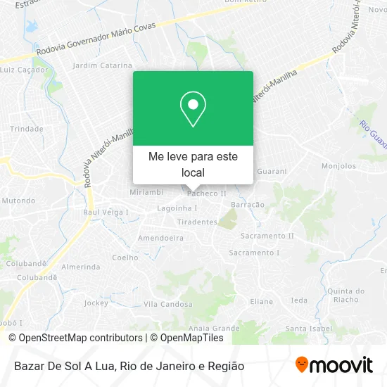 Bazar De Sol A Lua mapa