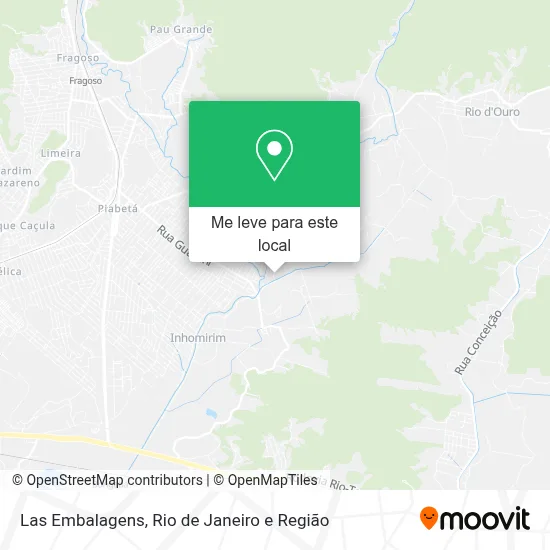 Las Embalagens mapa