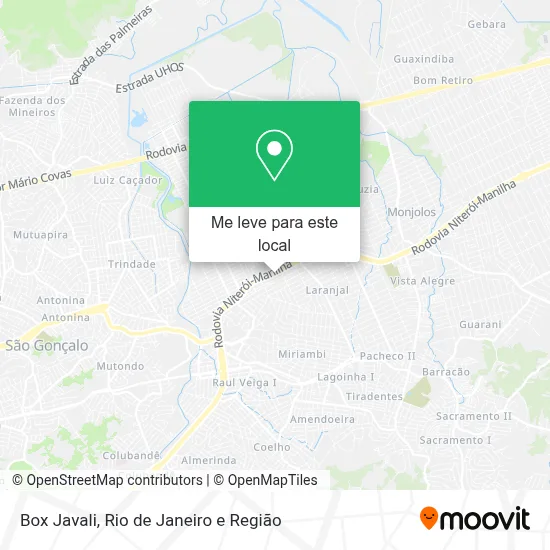 Box Javali mapa
