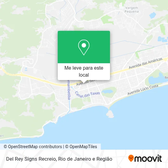 Del Rey Signs Recreio mapa