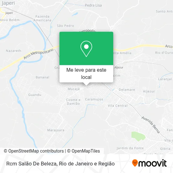 Rcm Salão De Beleza mapa