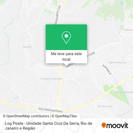 Log Poste - Unidade Santa Cruz Da Serra mapa