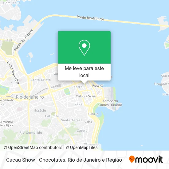 Cacau Show - Chocolates mapa