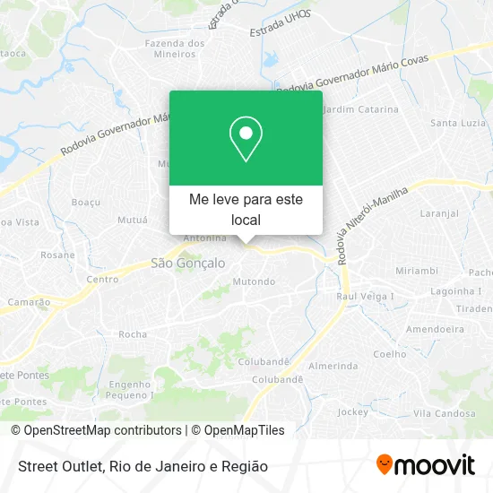Street Outlet mapa