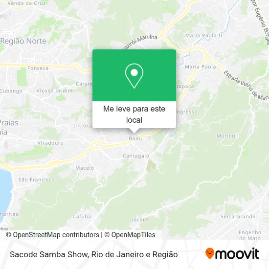 Sacode Samba Show mapa
