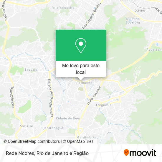 Rede Ncores mapa