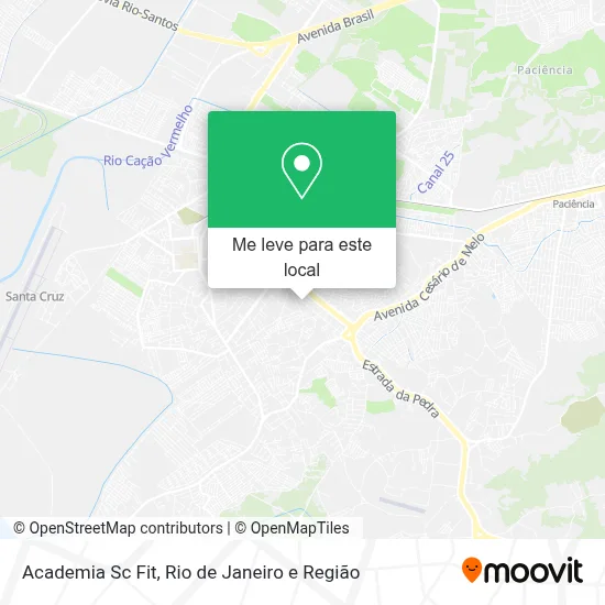 Academia Sc Fit mapa