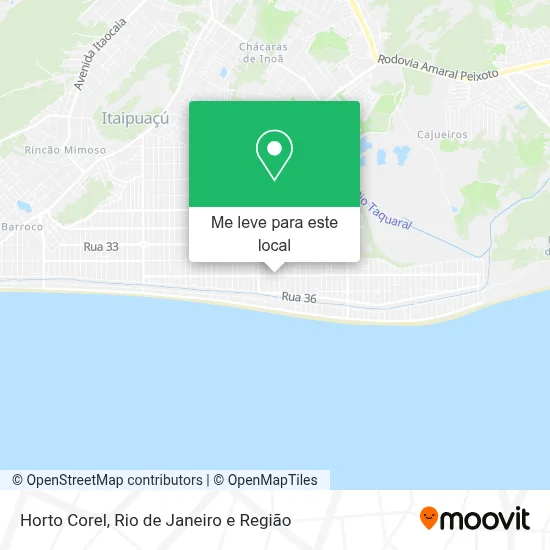 Horto Corel mapa