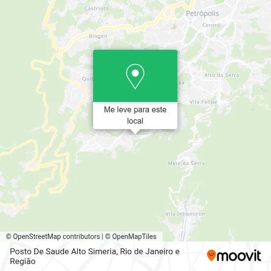 Posto De Saude Alto Simeria mapa