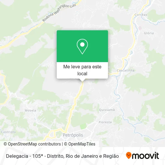 Delegacia - 105ª - Distrito mapa