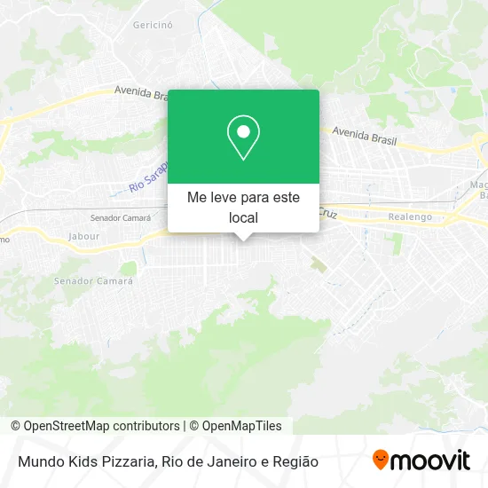 Mundo Kids Pizzaria mapa