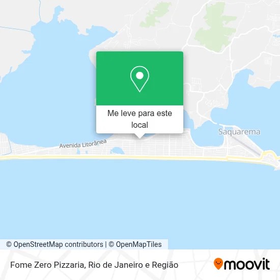 Fome Zero Pizzaria mapa