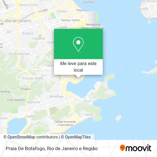 Praia De Botafogo mapa