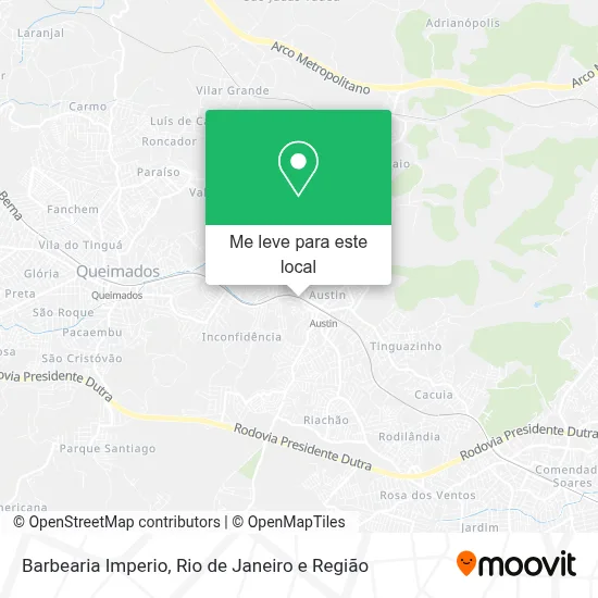 Barbearia Imperio mapa