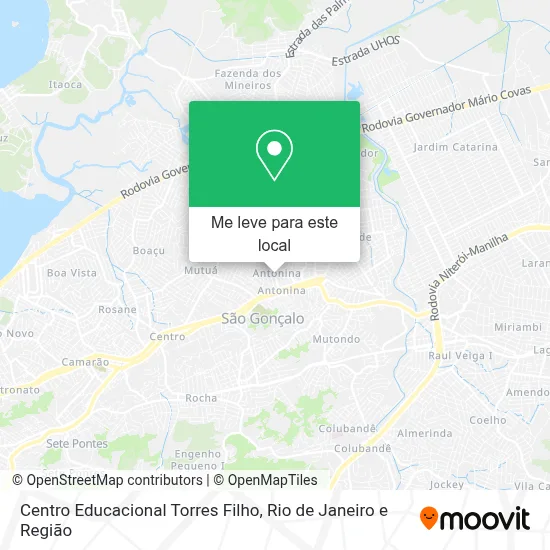 Centro Educacional Torres Filho mapa