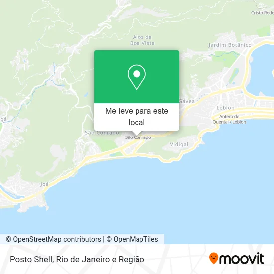 Posto Shell mapa