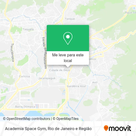 Academia Space Gym mapa
