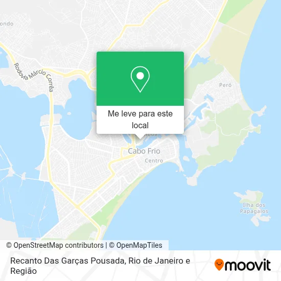 Recanto Das Garças Pousada mapa