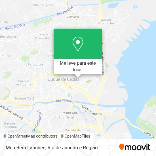 Meu Bem Lanches mapa