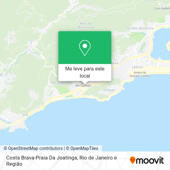 Costa Brava-Praia Da Joatinga mapa
