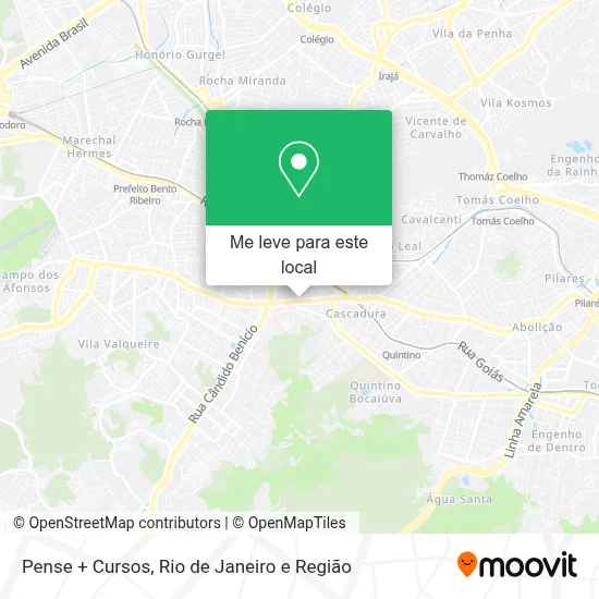 Pense + Cursos mapa
