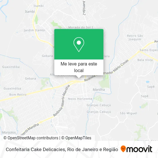 Confeitaria Cake Delicacies mapa