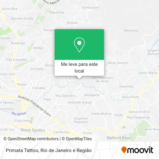 Primata Tattoo mapa