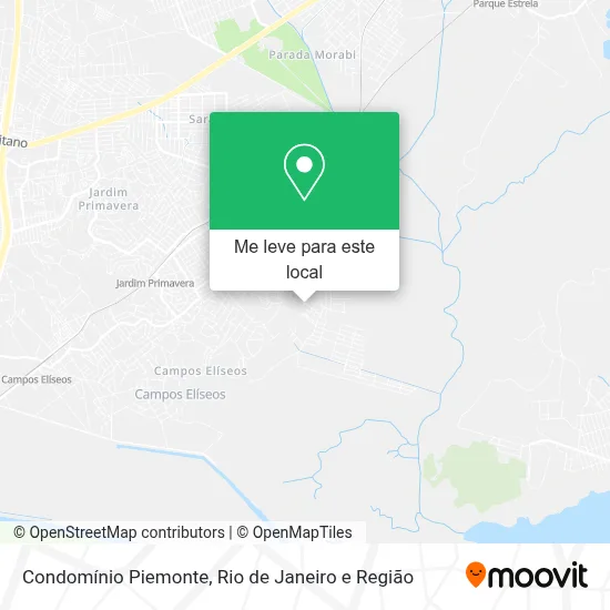 Condomínio Piemonte mapa