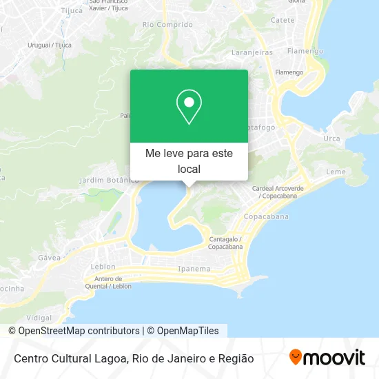 Centro Cultural Lagoa mapa