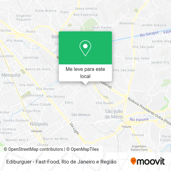 Ediburguer - Fast-Food mapa