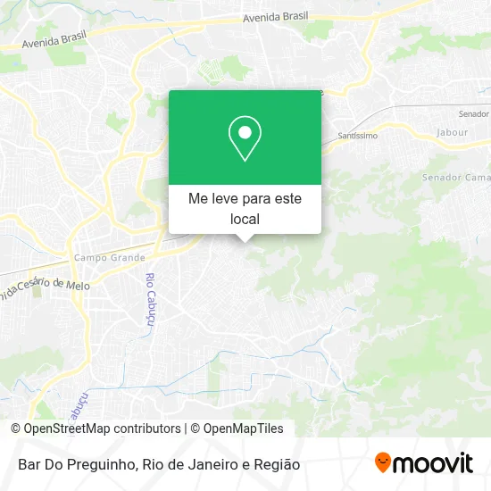 Bar Do Preguinho mapa