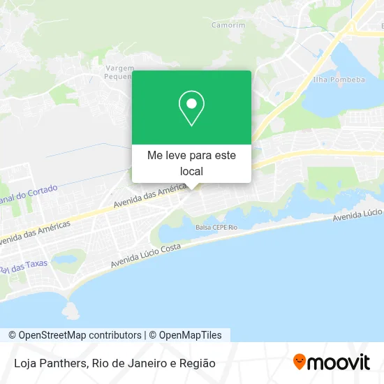 Loja Panthers mapa