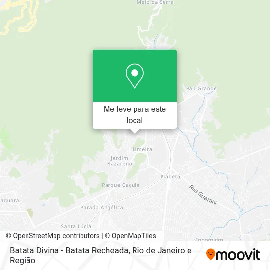 Batata Divina - Batata Recheada mapa