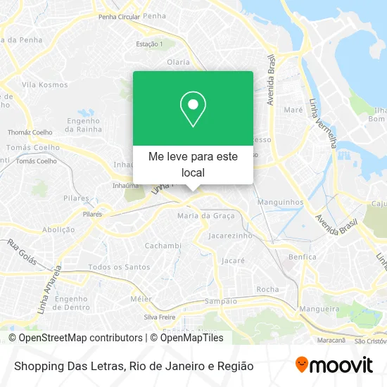 Shopping Das Letras mapa