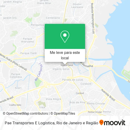 Pae Transportes E Logistica mapa