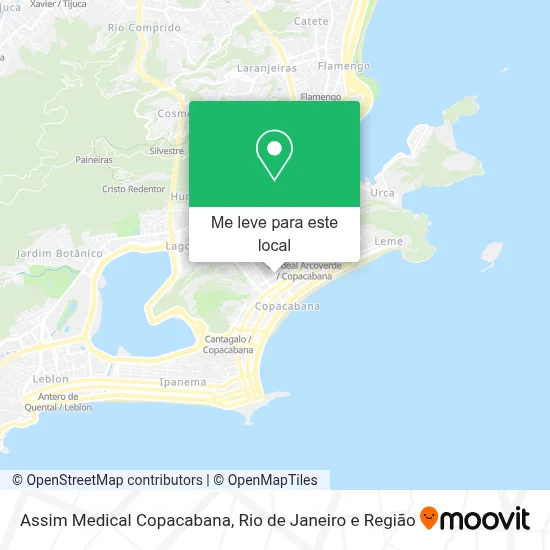 Assim Medical Copacabana mapa