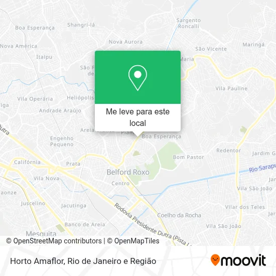 Horto Amaflor mapa