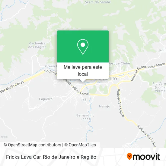 Fricks Lava Car mapa