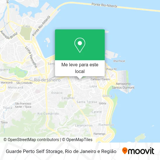 Guarde Perto Self Storage mapa