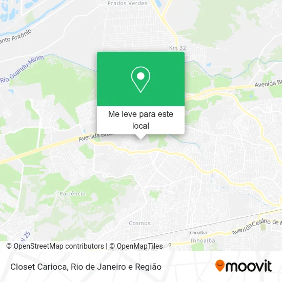 Closet Carioca mapa