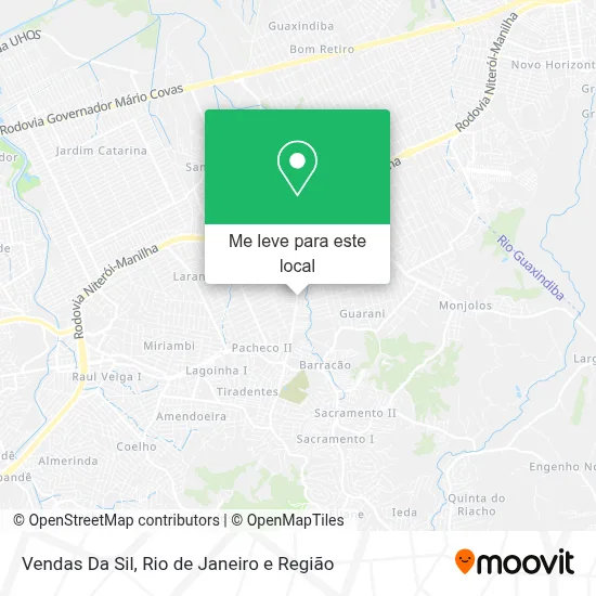 Vendas Da Sil mapa