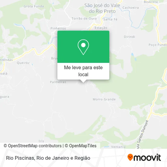Rio Piscinas mapa