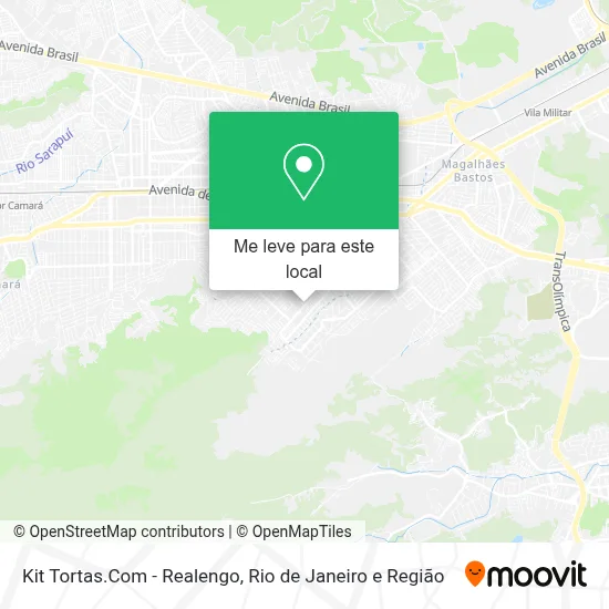 Kit Tortas.Com - Realengo mapa