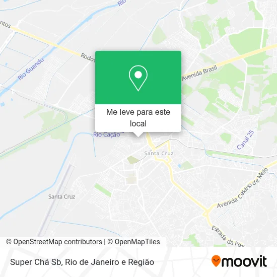 Super Chá Sb mapa