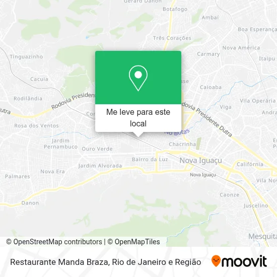Restaurante Manda Braza mapa