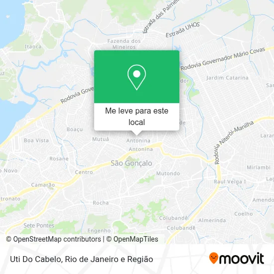 Uti Do Cabelo mapa