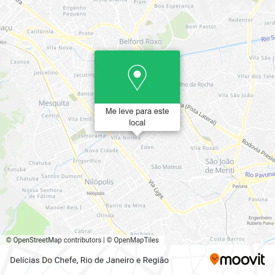 Delícias Do Chefe mapa