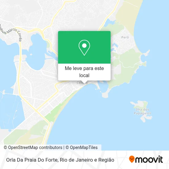 Orla Da Praia Do Forte mapa