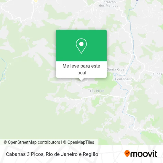 Cabanas 3 Picos mapa