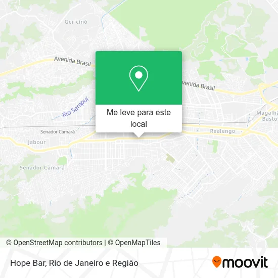 Hope Bar mapa